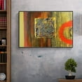 thumbnail image 3 of wall26 Floating Framed Canvas Wall Art for Living Room, Bedroom Golden Abstract Oil Painting Canvas Prints for Home Decoration Ready to Hang - 16x24 inches, 3 of 4