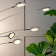 thumbnail image 5 of Brightech Orion 5 Satin Nickel Modern LED 74 in. Arc Lamp with 5 Adjustable Arms and Light Heads, 5 of 9