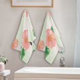 thumbnail image 4 of Watercolor Pink Flower Hand Towel Absorbent Bath Towels for Bathroom Sports Gym(28.3" X 14.4") Set of 2, 4 of 8