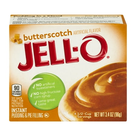 Jell-O Instant Pudding & Pie Filling Butterscotch, 3.4 Oz