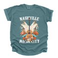 thumbnail image 5 of Nashville Music City Guitar Grunge - Womens Garment Dyed Tee, 5 of 8