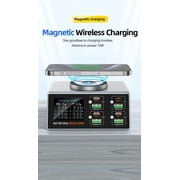 Wireless Charging Stand with Cable and Charger Magnetic wireless fast charging base, multifunctional interface charger