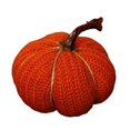thumbnail image 1 of Bewildely Calabaza de otoño tejida a mano, decoración rústica, versátil, ideal para almacenar y usar en exteriores. Jardín vivo. Decoración del hogar rojo anaranjado, 1 of 6