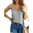 thumbnail image 3 of Enwejyy Womens Summer Basic Tops Solid Sleeveless Ruffle Chiffon Casual Vest Tank Tops Camisole, 3 of 3
