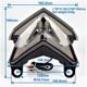 thumbnail image 1 of Motorcycle LED Taillight Brake Rear Turn Signal Indicator Lamp Tail Light For Kawasaki Z800 ZX6R Z125, 1 of 5