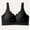 Black, variant on Womens Wireless Comfortable Bras Full Support Push up Bralette Adjustable Straps No Underwire Lingerie