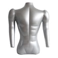 thumbnail image 2 of Maniquí Inflable de 71cm para Adultos, Busto Masculino, Camiseta, Tops, Soporte de Exhibición Ficticio , Plata Zulema  Exhibición de maniquí de busto masculino, 2 of 5