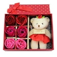 thumbnail image 4 of 6Pcs Artificial Soap Rose Flower Bear Doll Valentine Day Gift Party Decoration, 4 of 8