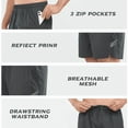 thumbnail image 6 of NORTHYARD Men's 5 Inch Shorts Athletic Running Quick Dry Gym Short with Zip Pockets, Sizes S-2XL, 6 of 8