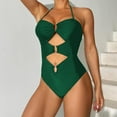 thumbnail image 5 of Lopeceal One Piece Swimsuit for Women Ring Linked Monokini Sexy Bathing Suit Cutout Swim Suit, 5 of 7