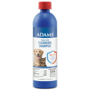 Adams Flea & Tick Cleansing Shampoo for Cats and Dogs, 12 ounces