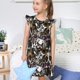 thumbnail image 4 of Fotbe Cute Dogs Puppy2 Vestido de Dormir para Niñas de 3 a 10 Años, Mangas Cortas, Estilo Princesa, Pijama Camisón con Mangas Voladas-Large, 4 of 6