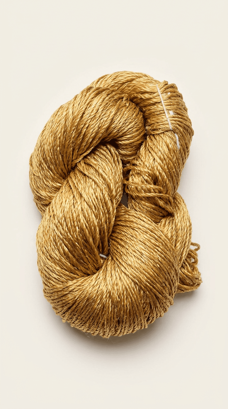 Knitsilk 3 Ply 100% Mulberry Silk Lace Weight Yarn, 50 Grams - 260 Yards, Yellow (Pack of 2)