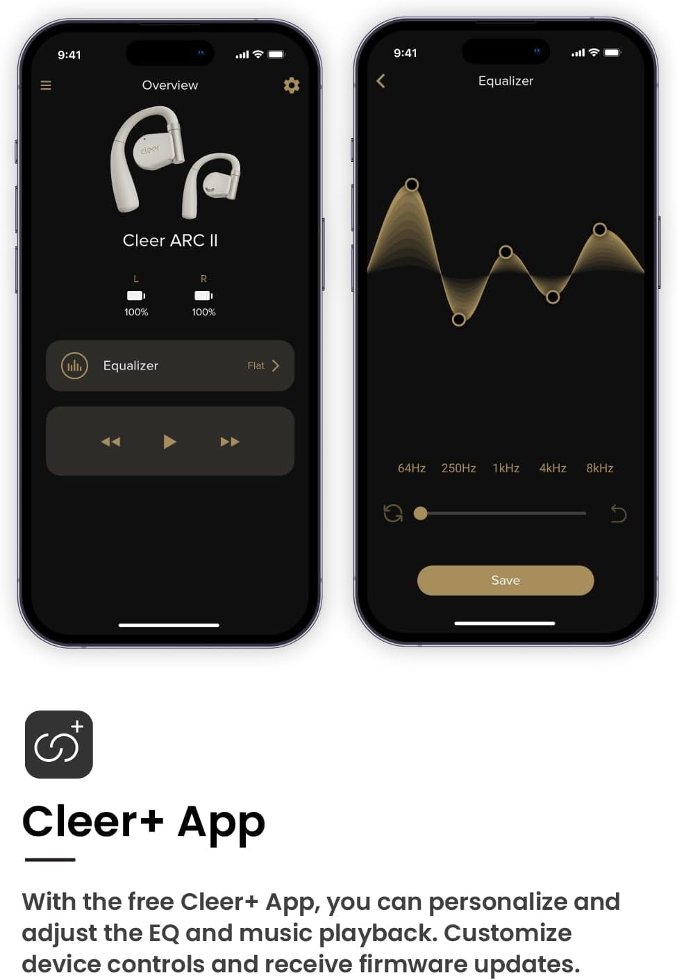 Cleer ARC II Open-Ear Bluetooth Headphones, IPX5 Waterproof, Multipoint, Crystal Clear Calls, 35 Hours Playtime