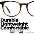 thumbnail image 5 of Grinderpunch Reading Glasses for Women and Men Blue Light Blocking Readers Stylish Readers with Spring Loaded Hinges - 2 Pack Teal, 2.50, 5 of 7
