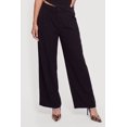 thumbnail image 3 of Women's Wide Leg Mid Rise Pleated Dress Pants, 3 of 4