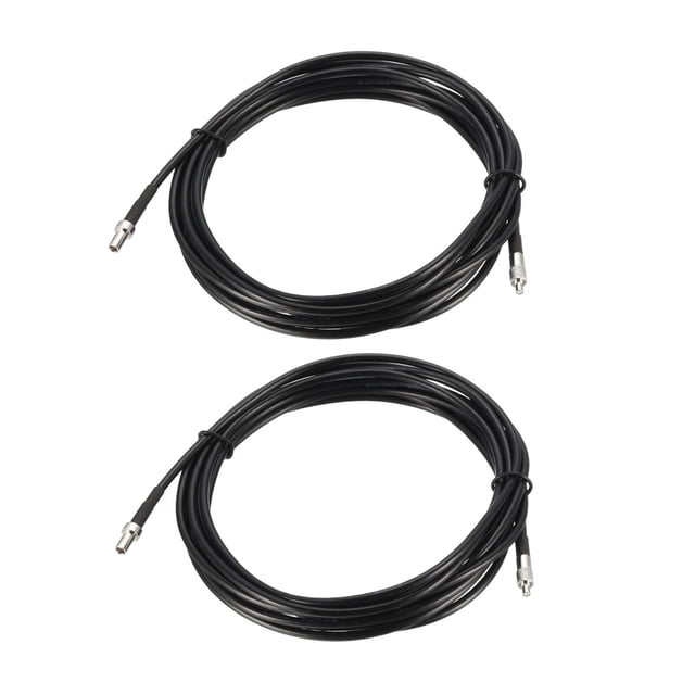 Cable de Extensión Coaxial RG174 TS9 Macho a TS9 Hembra 6.6 pies 2 piezas Unique Bargains