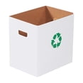 thumbnail image 2 of Corrugated Trash Cans with Waste Logo 7 Gallon (20 Per/Case), 2 of 4