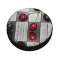 thumbnail image 3 of Balery Cherries Laidtire Cover Waterproof Dust-Proof, Universal Spare Wheel Tire Cover For Trailer, Rv, Suv Truck And Vehicle Camper Accessories-15 Inch, 3 of 9