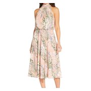 Adrianna Papell Women's Off Shoulder Jacquard Ballgown, Grey Multi - Size: US 4