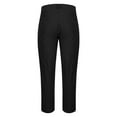 thumbnail image 4 of GuangCheng Mens Dress Pants,Slim Fit,Stretch,Chino Pants,Flat Front,Work Suit Trousers ,Black,Size 2XL, 4 of 5