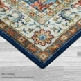 thumbnail image 5 of Washable Skid-Resistant Runner Rug Geometric Blue Multi 24" x 72", 5 of 9