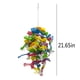 thumbnail image 4 of (1 paquete) Juguete masticable para loros grandes - Bloques de madera natural multicolor - Juguetes desprendibles para pájaros - Loro gris africano (colorido), 4 of 5