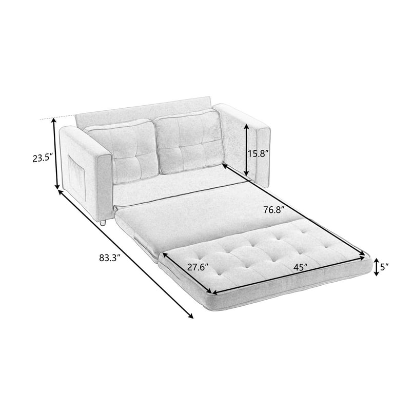 Pull Out Futon Ikea Dimensioni Chaise Longue Rivestimento Divano