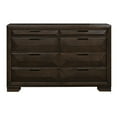 thumbnail image 2 of Benjara Amelie 59 Inch Dresser, 8 Drawers, Bronze Handles, Warm Espresso Brown Wood, 2 of 6