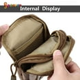 thumbnail image 2 of Spencer Small Pouch Belt Bag Waterproof Nylon Utility Waist Pack Bag Camping Hiking Pouch "ACU digital", 2 of 9