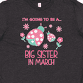 thumbnail image 4 of Inktastic i'm going to be a big sister in march Youth T-Shirt, 4 of 5
