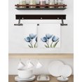 thumbnail image 3 of Blue Tulip Kitchen Dish Towels for Drying Dishes Set of 4, Abstract Flower Country Farm Floral White Waffle Weave Microfiber Hand Tea Bathroom Towels Quick Dry & Absorbent Towel 15.7x23.6, 3 of 7