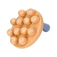 thumbnail image 5 of Wooden Massage Body Brush Body Massager with 12 Beads Handheld Muscle Relaxation, 5 of 8