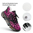 thumbnail image 4 of Leopard Neon Pink Walking Shoes for Men Woman Lightweight Tennis Fashion Elastic Sports Shoes Cushion Basketball Shoes, 4 of 7