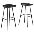 thumbnail image 2 of Concord Backless Wood Bar StoolsSet of 2 in Black, 2 of 10
