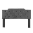 thumbnail image 2 of Modway Juliet Tufted Full/Queen Performance Velvet Headboard in Charcoal, 2 of 7