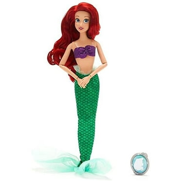 Little Mermaid Ariel Classic Princess 11.5” Doll With Pendant Figure Boxed Rare