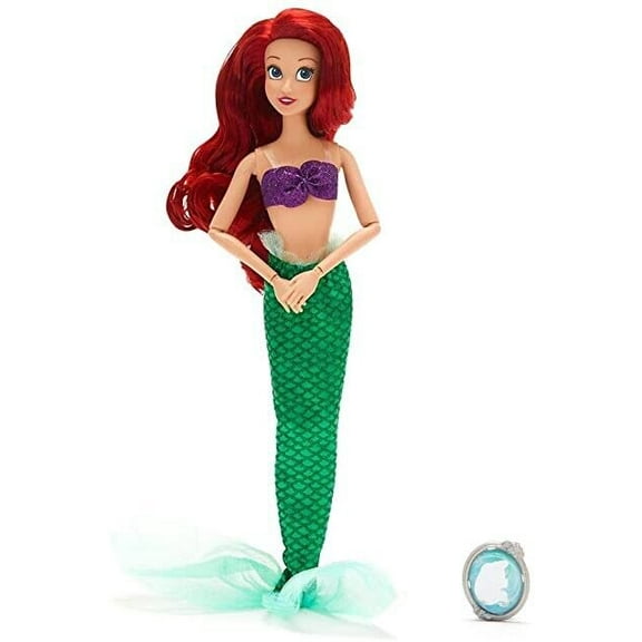 Little Mermaid Ariel Classic Princess 11.5” Doll With Pendant Figure Boxed Rare