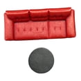 thumbnail image 2 of Modelo de sofá y mesa a escala 1/64 para taller mecánico, decoración de escena, accesorio para diorama de taller mecánico, realista para maquetas de sofá rojo, 2 of 9
