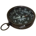 thumbnail image 5 of Vintage Brass Pocket Compass Chrome Finish Nautical Poem Compass Marine Gift Set of 2, 5 of 6