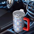 thumbnail image 6 of Christmas 40oz Tumbler– Stainless Steel Insulated Tumbler with Handle and Straw, Large Capacity Travel Cup for Hot & Cold Drinks, 6 of 7