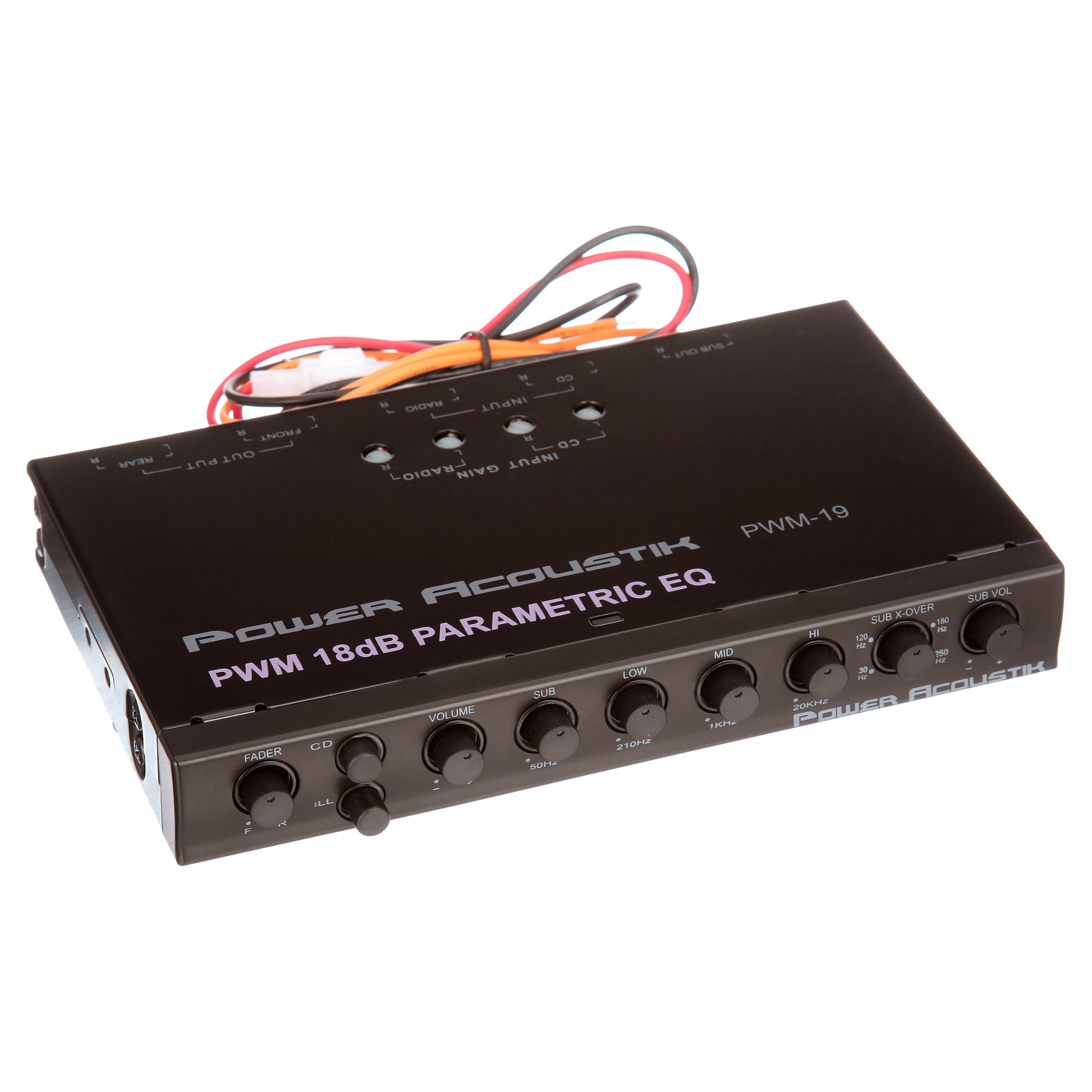 Power Acoustik PWM-19 4 Variable Band Parametric Car Audio Equalizer - image 3 of 10