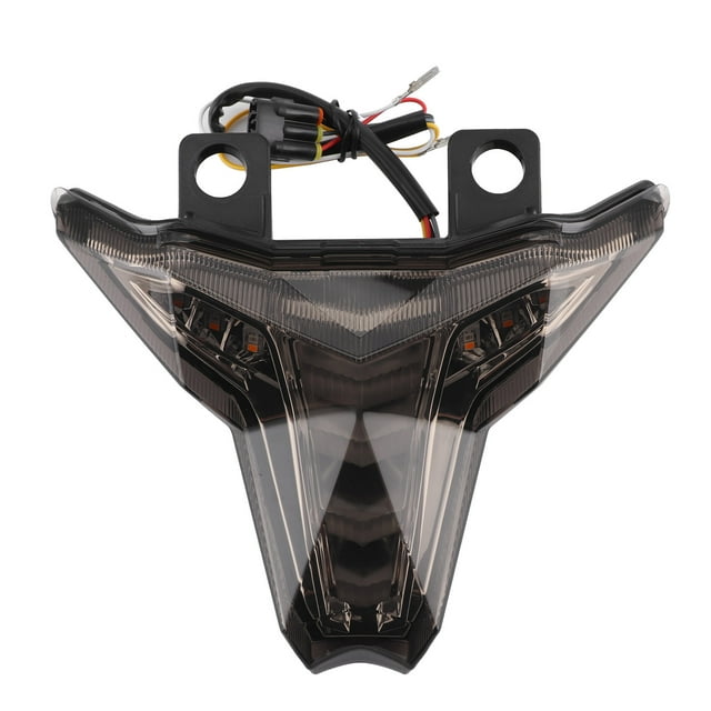 Luz LED trasera para motocicleta, intermitente de alto brillo, 12 V CC, compatible con Kawasaki Z1000/ZX-10R Ninja/Ninja 400, lente ahumada.
