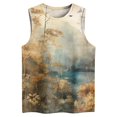 thumbnail image 4 of Drses Women's Tank Tops Women's Summer Casual Fashion Comfort Printing Loose Round Neck Sleeveless Womens Summer Tops, 4 of 5