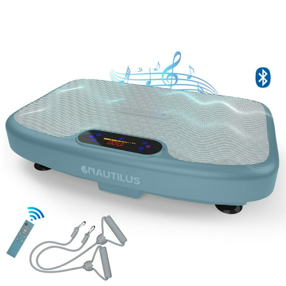 Nautilus Vibratone Pro Vibration Plate Full Body Fitness and Exercise Platform - Muscle Strength, Circulation, Blue