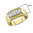 thumbnail image 3 of SZUL Women's SZUL 1/4 Carat TW Men's Diamond Ring in 10K Yellow Gold (J-K-L Color, I2-I3 Clarity), 3 of 5