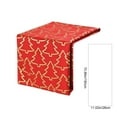 thumbnail image 3 of 70.86x11.02 Inch Christmas Table Runner with Gold Embroidered Tree Design Red White Green for Festive Dining Decor (Red), 3 of 6