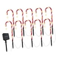 thumbnail image 4 of DOLITY Candy Cane Lights Decor Ground Insert Christmas Solar LED for Driveway 10 Lights, 4 of 6