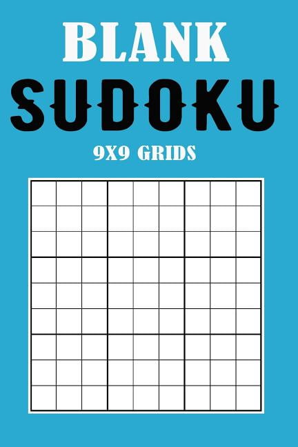 blank sudoku 9x9 grids blue cover walmartcom walmartcom