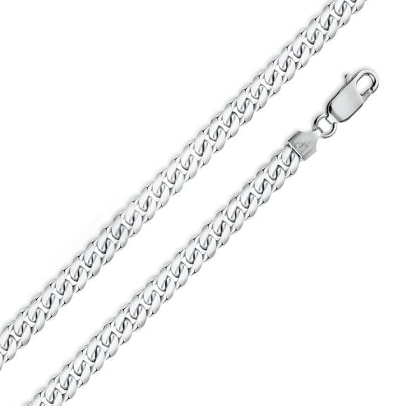 Sterling Silver 925 High Polished Miami Cuban 250 8.8mm Chain Made in Italy 8" Jewelry Female Unisex